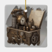 Schatztruhe mit Gängen Keramikornament (Rückseite)