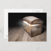 Schatztruhe Postkarte (Vorne/Hinten)