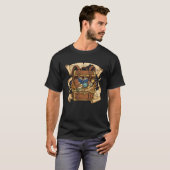 Schatztruhe Rucksack Schulmaterial T-Shirt (Vorne ganz)