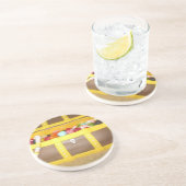 Schatztruhe Sandstein Untersetzer (Seite)