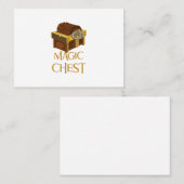 Schatztruhe Visitenkarte (Vorne/Hinten)