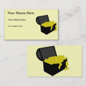 Schatztruhe Visitenkarte (Vorne/Hinten)