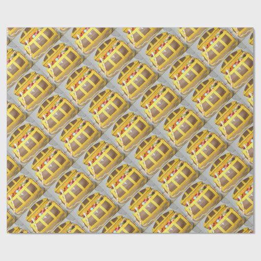 Schatztruhekuchen Geschenkpapier (Flach)