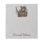 Schatztruhen Personalisiert Notizblock (Vorderseite)