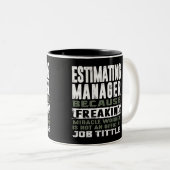 Schätzung des Managers Zweifarbige Tasse (VorderseiteRechts)