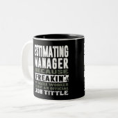 Schätzung des Managers Zweifarbige Tasse (Vorderseite Links)
