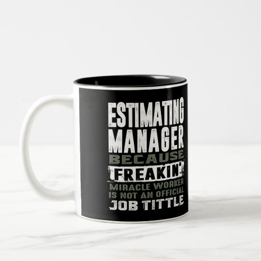 Schätzung des Managers Zweifarbige Tasse (Links)