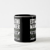 Schätzung des Managers Zweifarbige Tasse (Mittel)