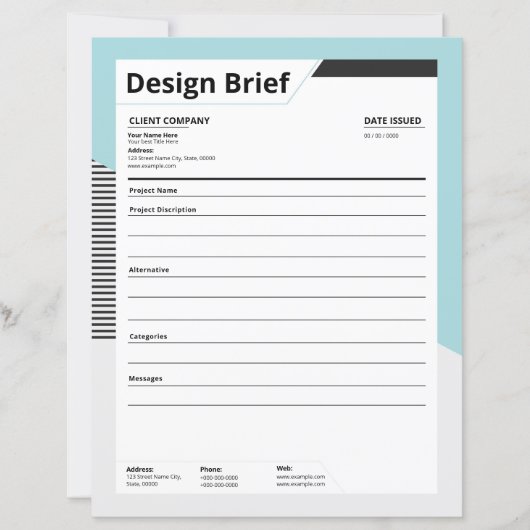 Schätzung und Kurzvorlage (Vorderseite)