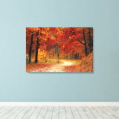 Schatzwald: Ruby, Gold & Citrine Leinwanddruck (Insitu (Holzboden))