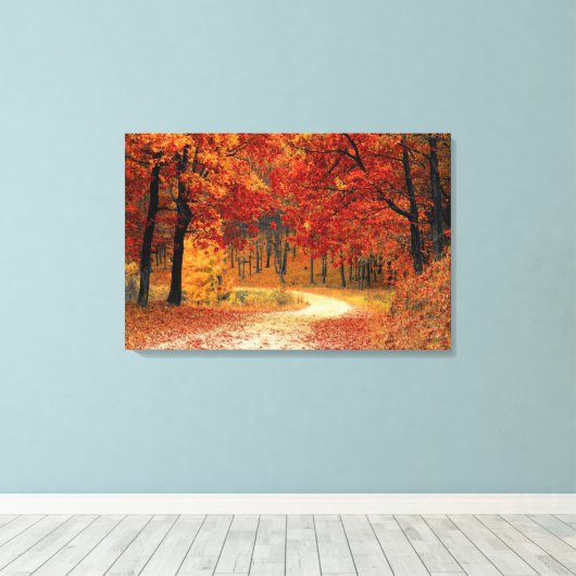 Schatzwald: Ruby, Gold & Citrine Leinwanddruck (Insitu (Holzboden))