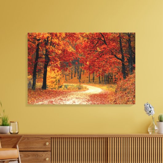 Schatzwald: Ruby, Gold & Citrine Leinwanddruck (Insitu (Wohnzimmer))