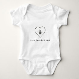 Schau, aber Kiss nicht! Niedlicher Baby Bodysuit Baby Strampler