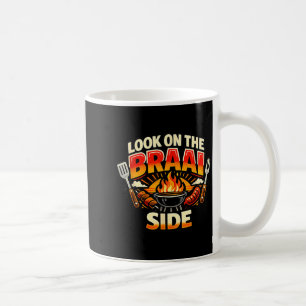 Schau auf die Braai-Seite Südafrikanisches BBQ-Gri Kaffeetasse