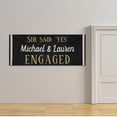 Schau! Banner mit benutzerdefinierten 6' Verlobung