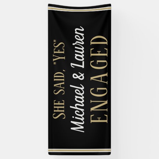 Schau! Banner mit benutzerdefinierten 6' Verlobung (Vertikal)