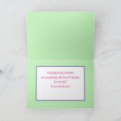 Schau! Benutzerdefinierte vierte Abschlusskarte! Karte (Innenseite)