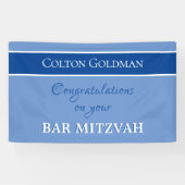 Schau! Custom Bar Mitzvah Banner (Horizontal)