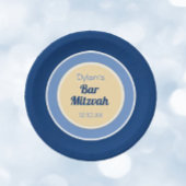 Schau! Custom Bar Mitzvah Paper Plate Pappteller