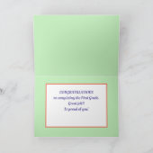 Schau! Custom First grade Abschlusskarte! Karte (Innenseite)