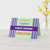 Schau! Custom First grade Abschlusskarte! Karte (Gelbe Blume)