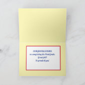 Schau! Custom First grade Abschlusskarte! Karte (Innenseite)