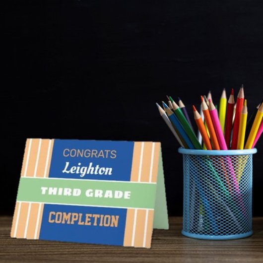 Schau! Custom Third Grade Abschlusskarte! Karte