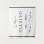 Schau! CUSTOM Verlobung Wandteppiche (Vorderseite)