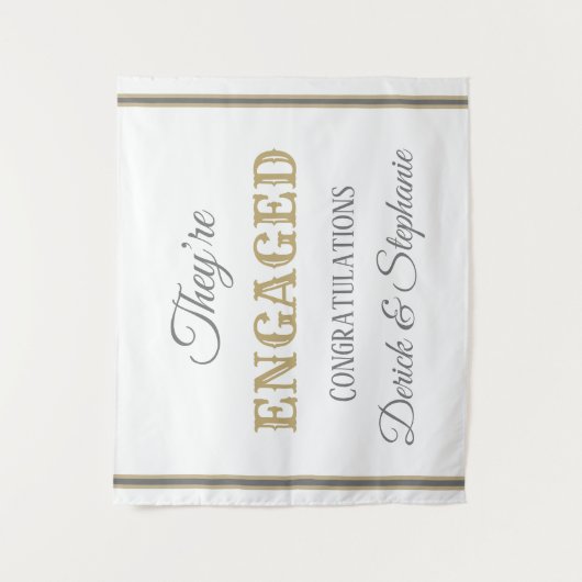 Schau! CUSTOM Verlobung Wandteppiche (Vorderseite)