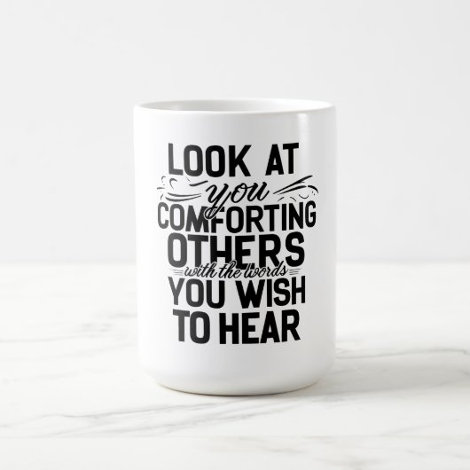 Schau dich an kaffeetasse (Mittel)