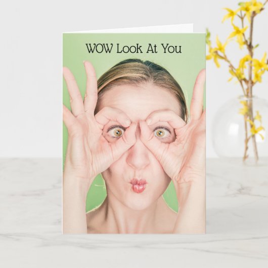 Schau dich an karte (Gelbe Blume)