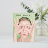 Schau dich an postkarte (Stehend Vorderseite)