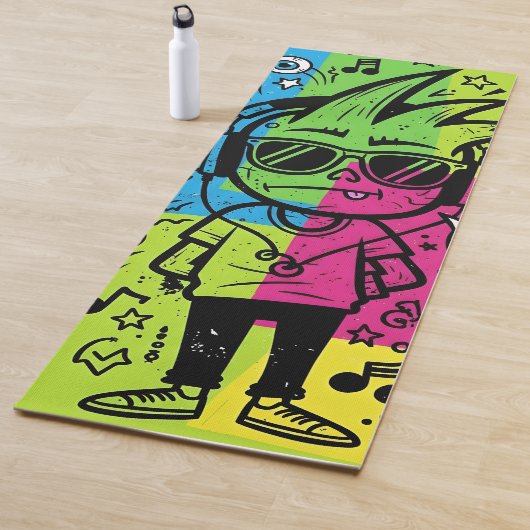 Schau dich an Skateboard Yogamatte (Beispiel)
