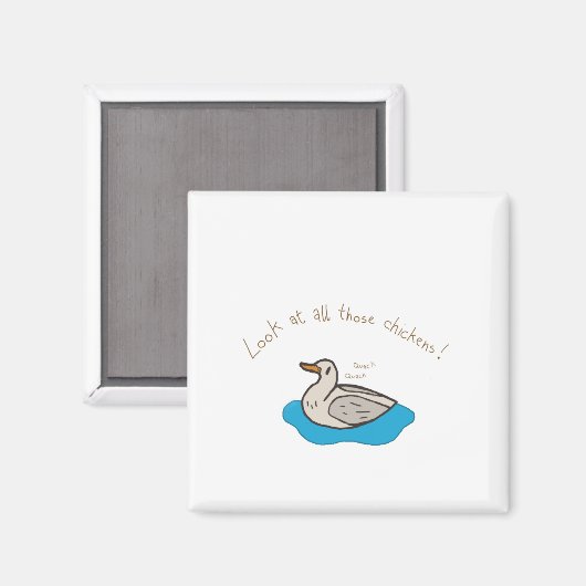 Schau dir all diese Hühner an! Magnet (Vorderseite/Rückseite)