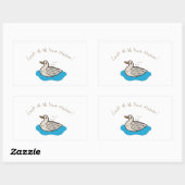 Schau dir all diese Hühner an! Rechteckiger Aufkleber (Blatt)