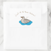 Schau dir all diese Hühner an! Rechteckiger Aufkleber (Tasche)