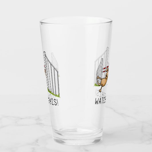 Schau dir das an! Hund - Agility lustig schwingend Glas (Rechts)