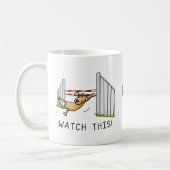 Schau dir das an! Hund - Agility lustig schwingend Kaffeetasse (Links)