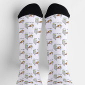 Schau dir das an! Hund - lustiges Agility Socken (Oben)