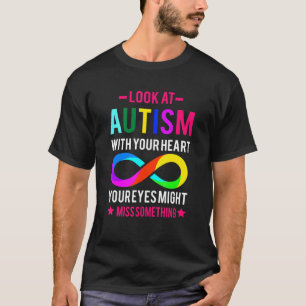 Schau Dir das Autismus-Puzzleteil Autismus-Bewusst T-Shirt