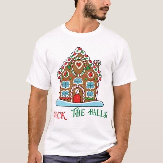 Schau dir das Weihnachtshaus in den Hallen an T-Shirt (Vorderseite)