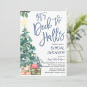 Schau dir das Winter Weihnachtsfest in den Hallen  Einladung (Stehend Vorderseite)