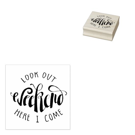 Schau dir das Wochenende hier aus Gummistempel (Stempel)