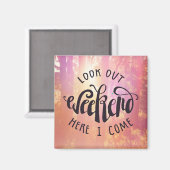 Schau dir das Wochenende hier aus Magnet (Vorderseite/Rückseite)