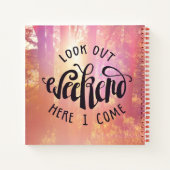 Schau dir das Wochenende hier aus Notizbuch (Rückseite)