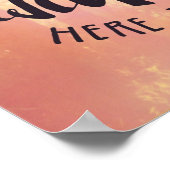 Schau dir das Wochenende hier aus Poster (Ecke)