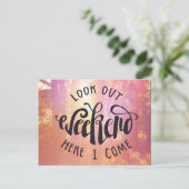 Schau dir das Wochenende hier aus Postkarte (Stehend Vorderseite)