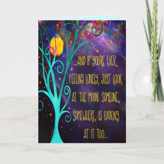"Schau dir den Mond an" Inspirivity Karte (Vorderseite)