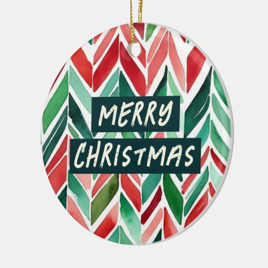 Schau dir die Hallen deines Geistes Weihnachten an Keramik Ornament (Links)