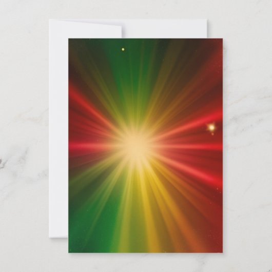 Schau dir die tropische Weihnachtsfeier-Party Einl Einladung (Rückseite)